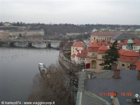 view from the Charles Bridge tower