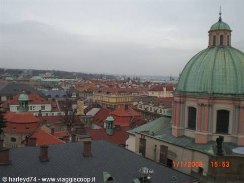 view from the Charles Bridge tower 2