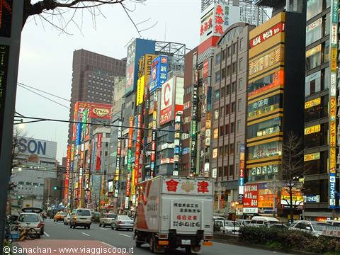 shinjuku's lights begin to come on...