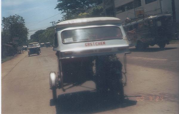 tricycle taxi in Puerto Princesa Palawan island