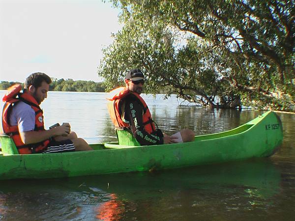 canoeing on the Zambezi