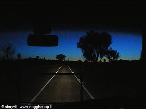 through the Olgas mounts in the morning