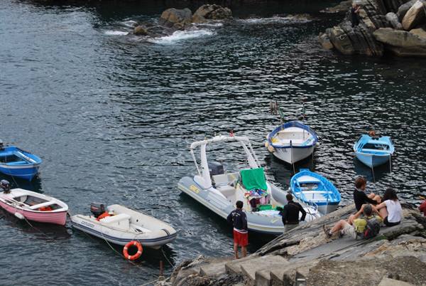 Our dinghy at Riomaggiore
