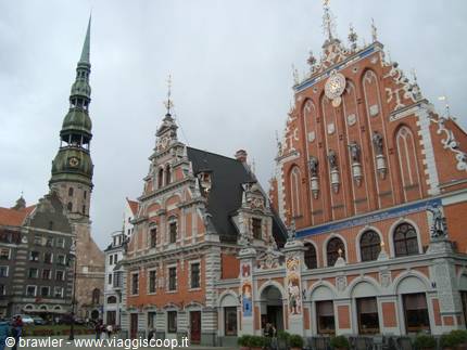 The House of the Blackheads and St. Peter's Church in Riga