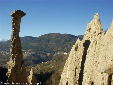 Detail of the Segonzano pyramids