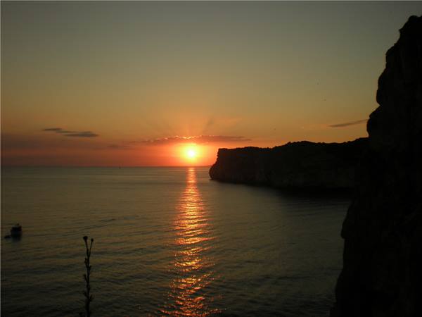 sunset from the Cova