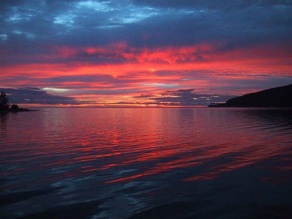 Sunset from Raiatea