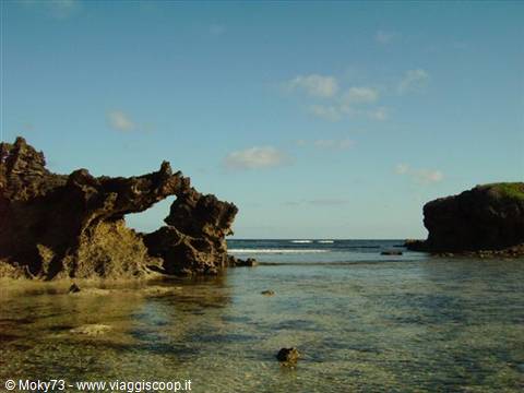 Beach in front of the resort during low tide