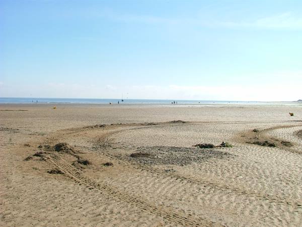 Courcelles, one of the Allied landing beaches of 1945