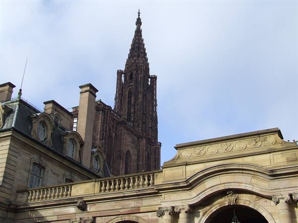 STRASBOURG - The Cathedral from the Palais de Rohan