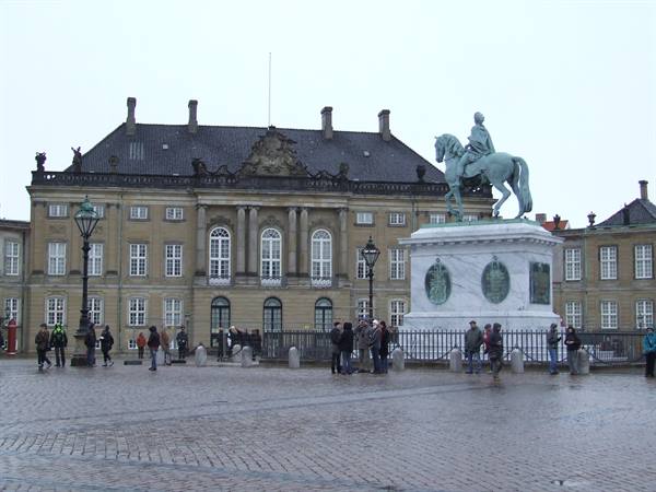 COPENHAGEN - Detail of Amalienborg