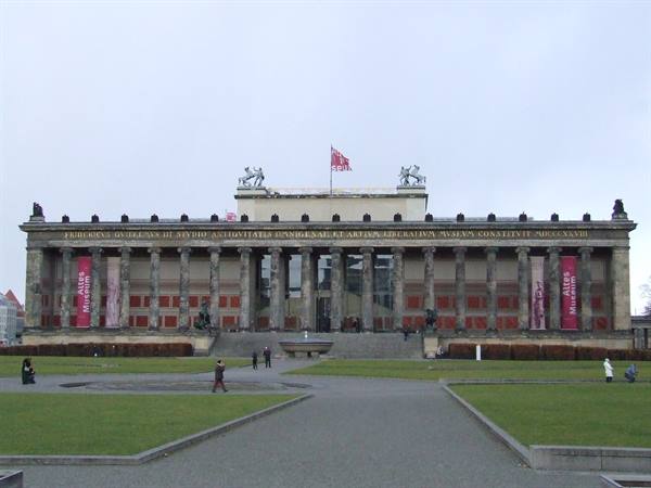 BERLIN - The monumental colonnade of the Altes Museum