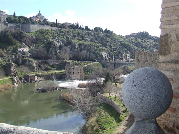 TOLEDO - The Tagus River at the Puerta de Alcántara