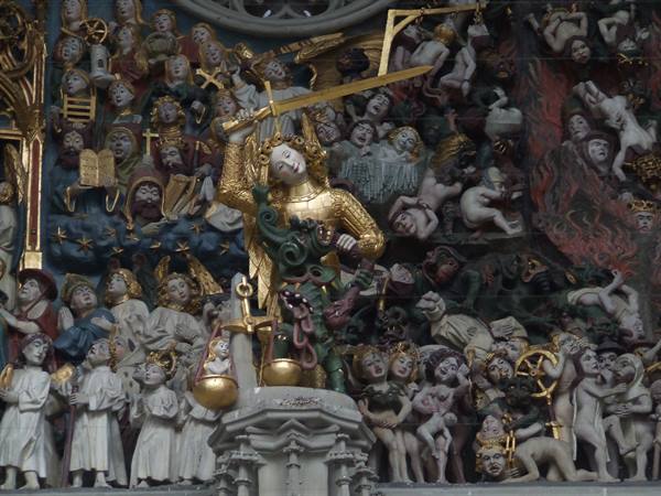 BERN - Detail of the Münster