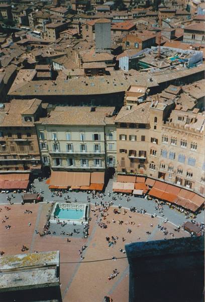 SIENA - The Campo from the Torre del Mangia