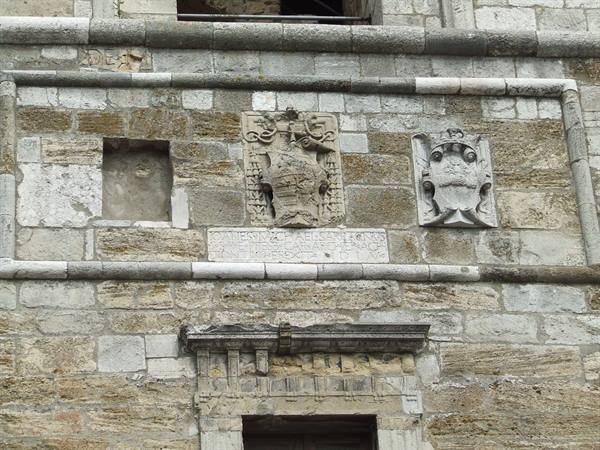 ACERENZA - Bell tower  of the Cathedral:detail