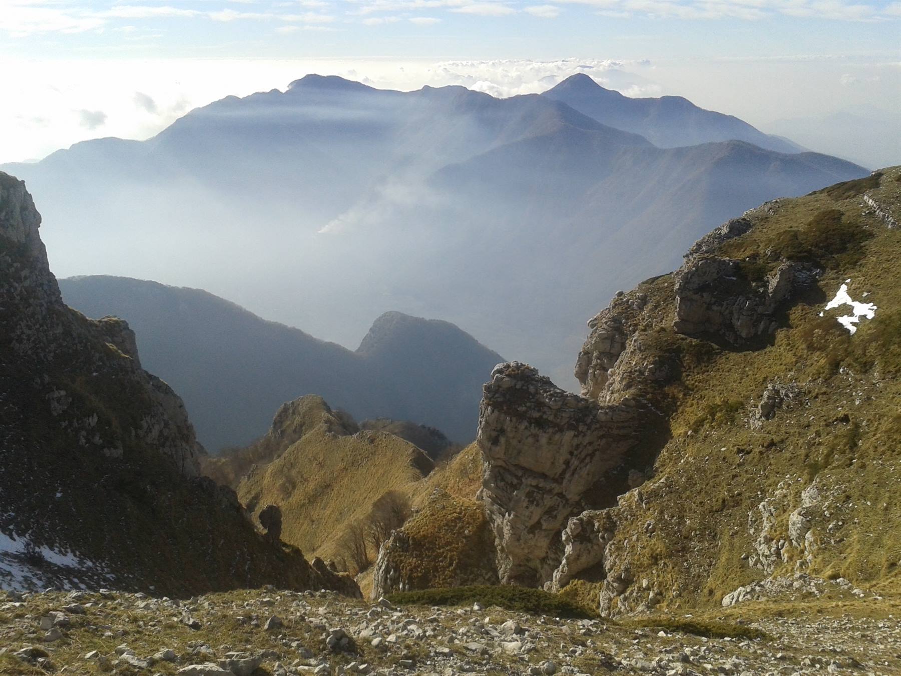 Panorama sui Monti Picentini dal Monte Termino (m. 1806 s.l.m.)