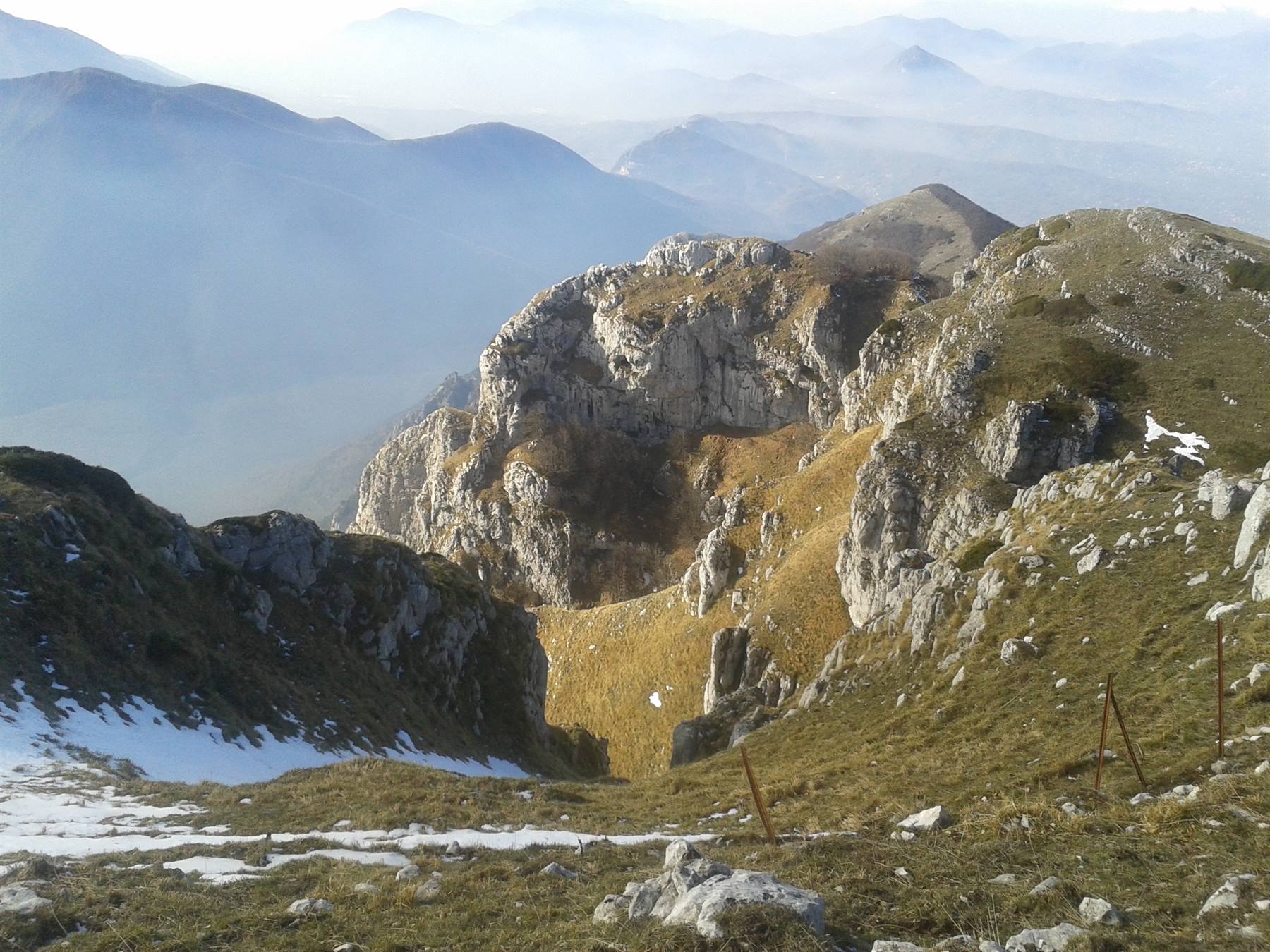 Panorama sui Monti Picentini dal Monte Termino (m. 1806 s.l.m.)
