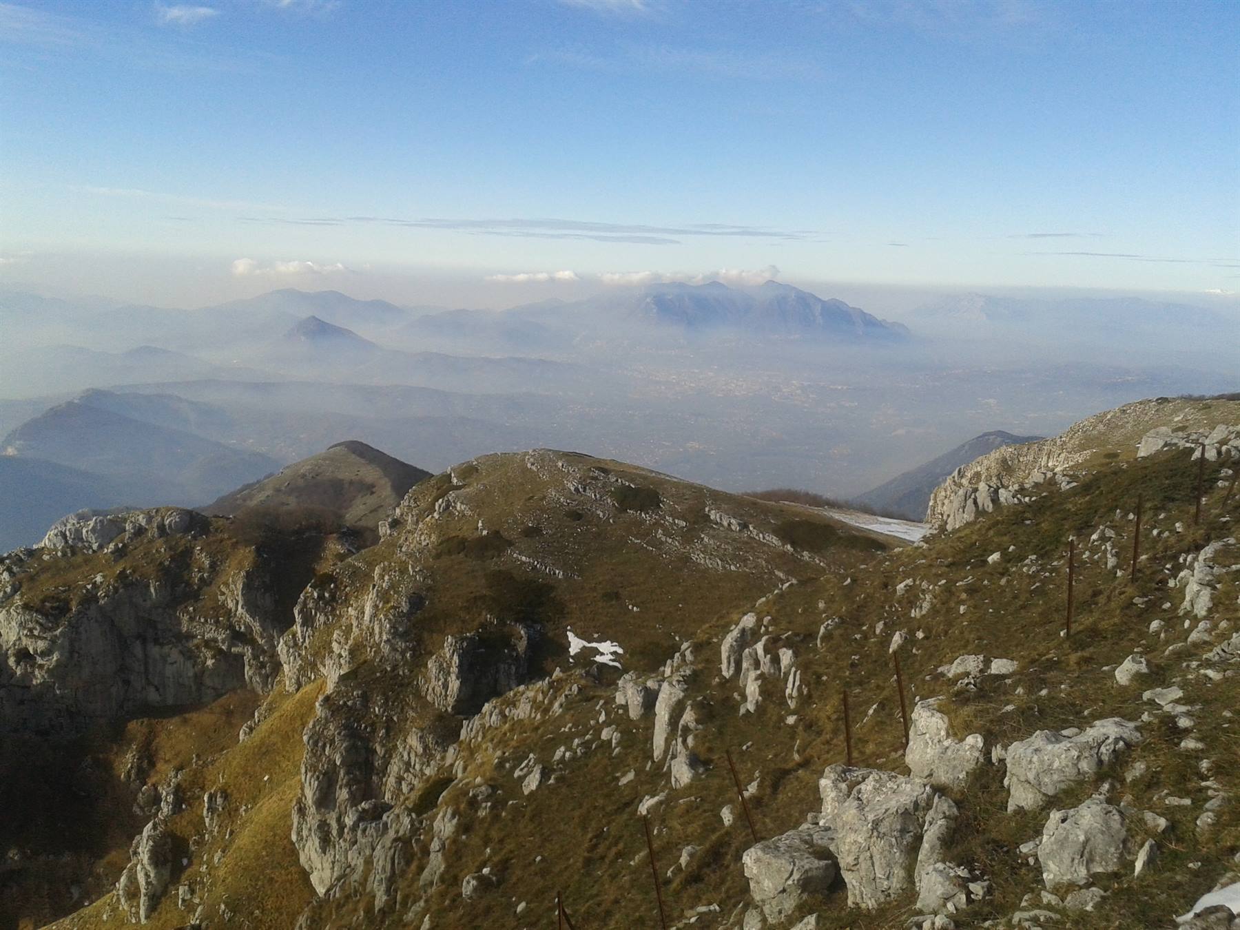 Panorama sui Monti Picentini dal Monte Termino (m. 1806 s.l.m.)