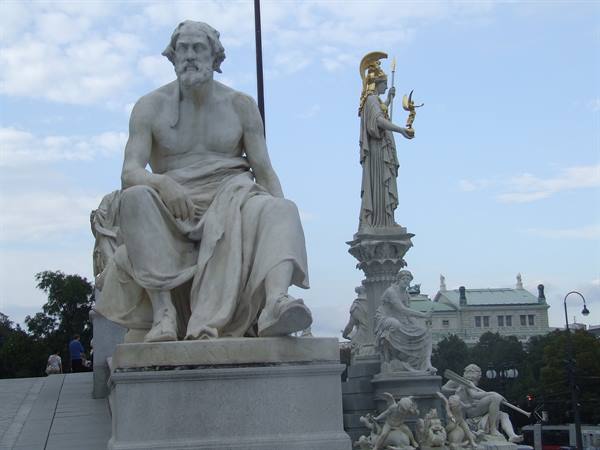 VIENNA - detail of the Parliament