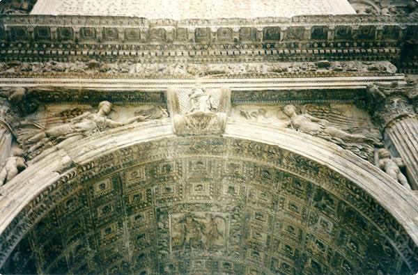 BENEVENTO -Vault of the Arch of Trajan