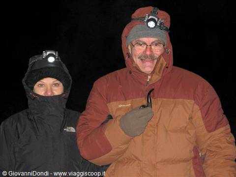 First crew: Erina and Giovanni Dondi