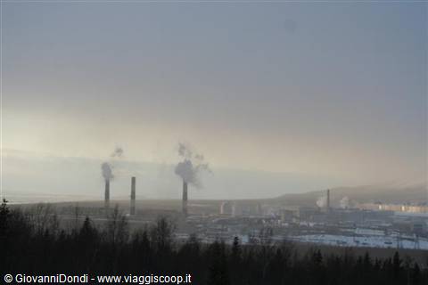 Chimneys and waste as far as the eye can see