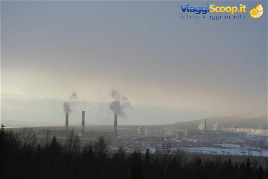 Chimneys and waste as far as the eye can see