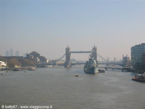 tower bridge against the thames
