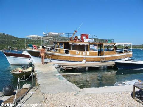 the Kaique that took us to the Kornati islands