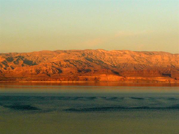 view over the Dead Sea and the Jordanian shore