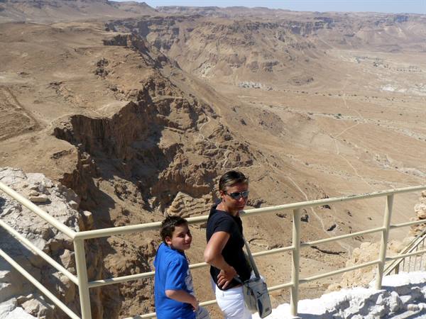 view from Masada over the Palestinian Territories