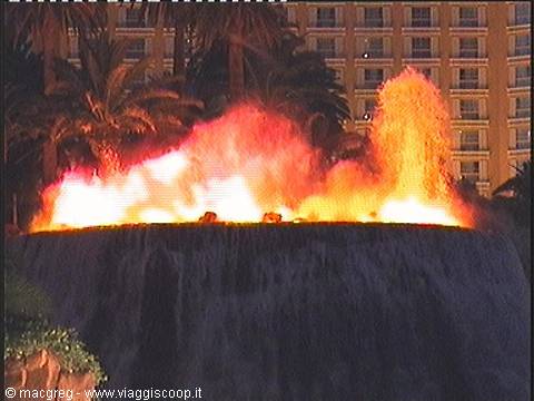 Las Vegas, Mirage hotel volcano