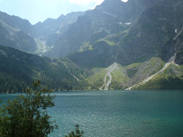 Morskie Oko Lake, between Slovakia and Poland