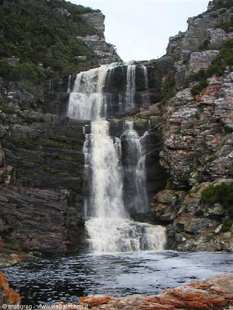 Tsitsikamma NP, waterfall along the Otter Trail