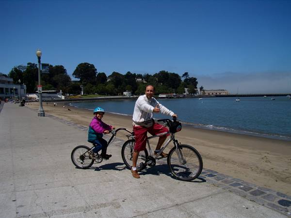 By bike towards Sausalito