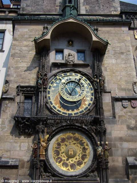 the astronomical clock of the Town Hall