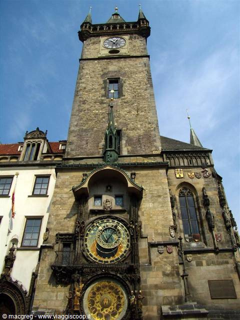 the astronomical clock of the Town Hall