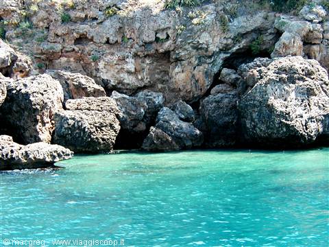 The coast and sea near the center