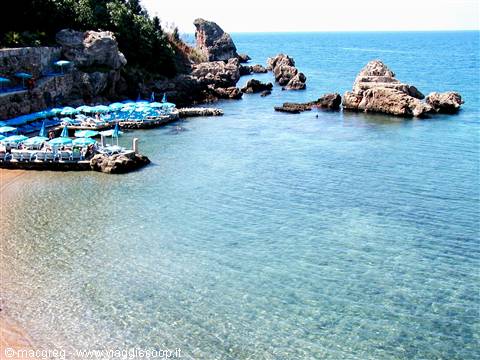 Little beach near the port