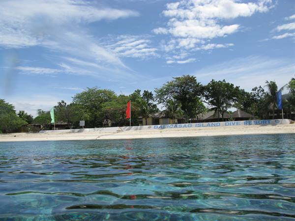 Resort seen from the sea