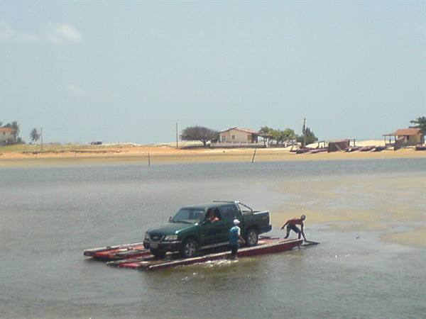 ferry crossing towards Genipabu