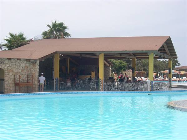 village pool and bar