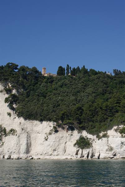 mount conero seen from the sea