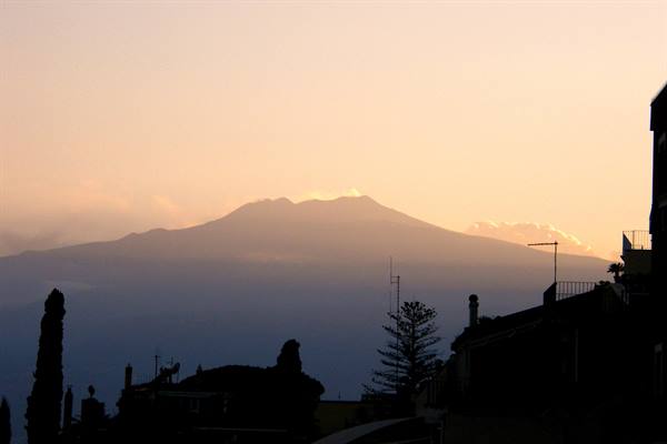 Taormina: view of Etna