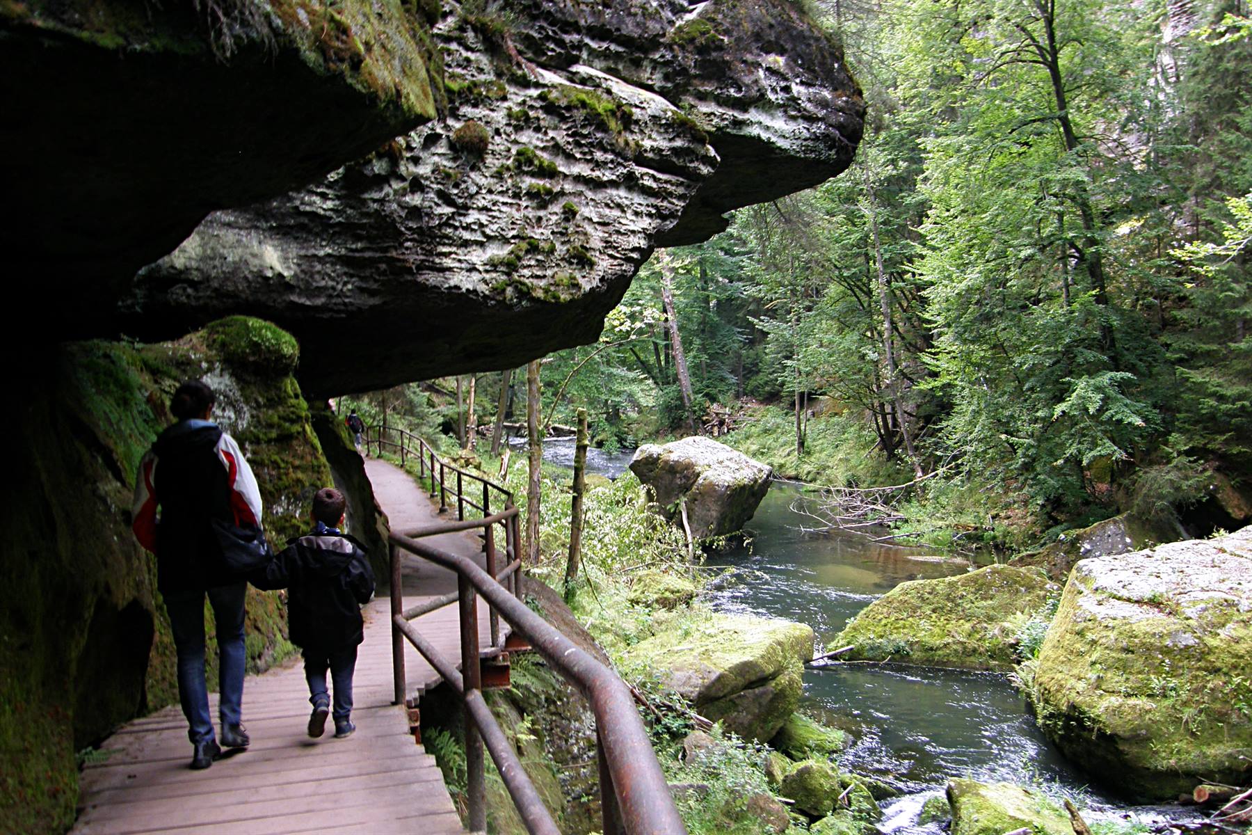 Svizzera Boema: fiume Kamenice