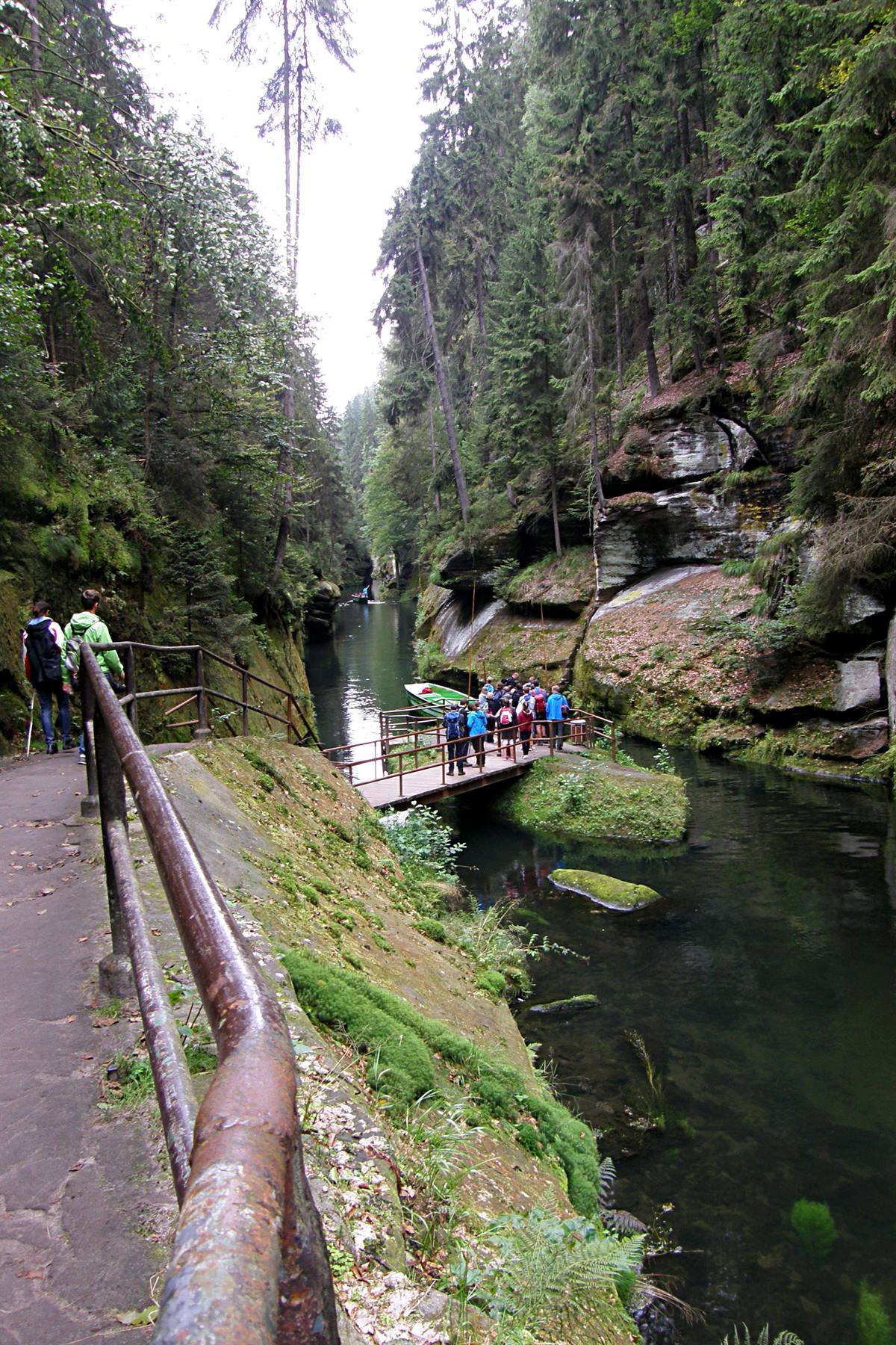 Svizzera Boema: fiume Kamenice