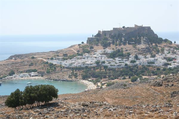 lindos from above