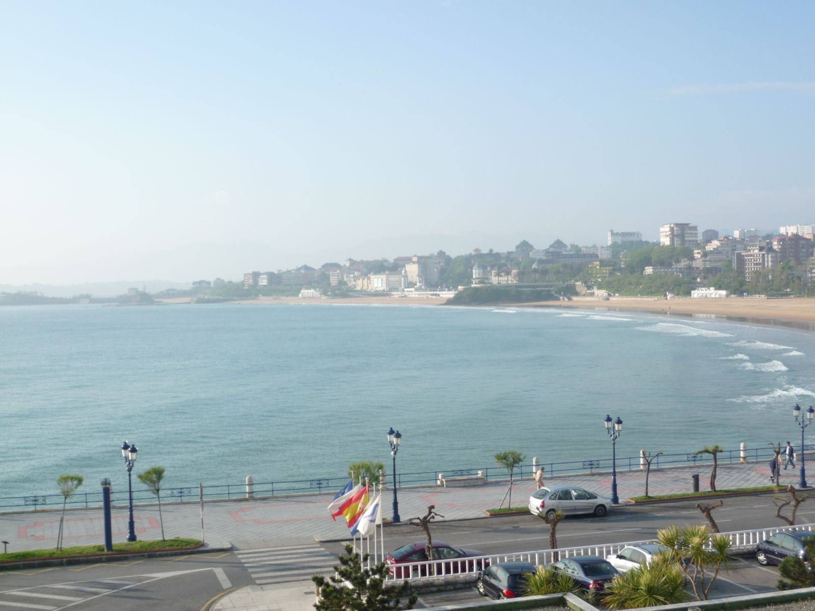 Panorama of the Sardinero in Santander from our room