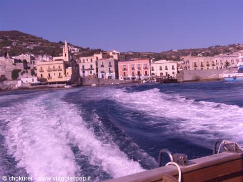 Lipari from the sea.